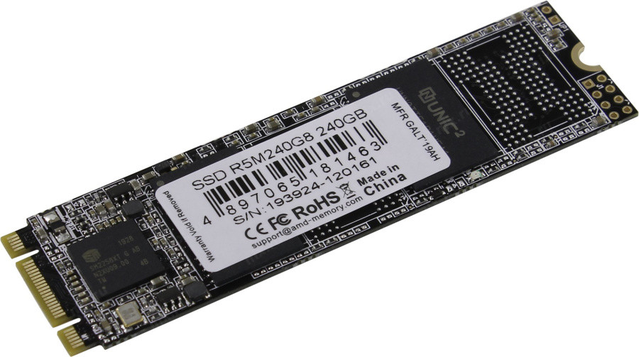 Накопитель SSD AMD SATA III 240Gb R5M240G8 Radeon M.2 2280 - фото 1 - id-p224505733