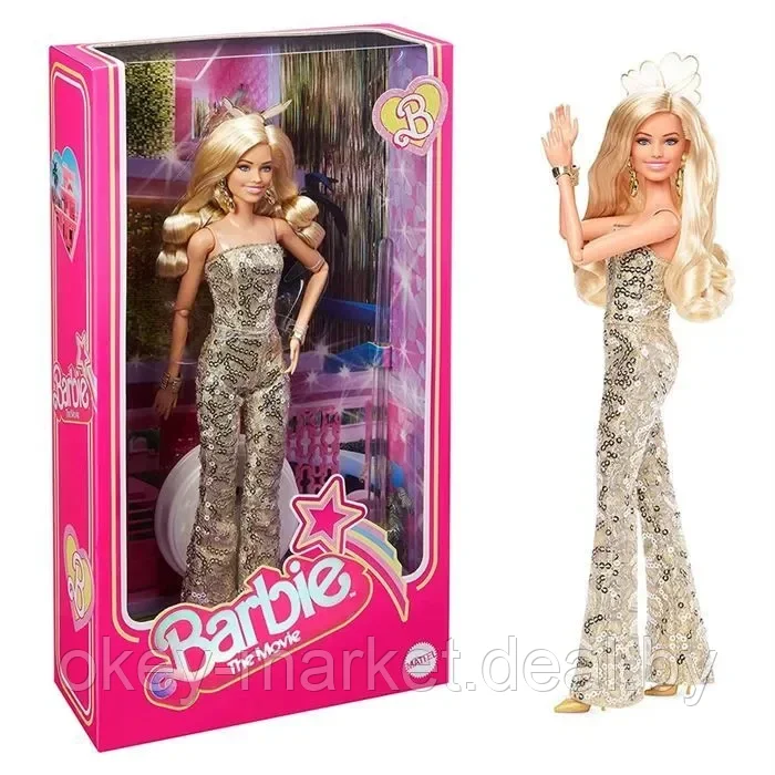 Кукла Barbie The Movie в золотом комбинезоне HPJ99 - фото 1 - id-p224505778