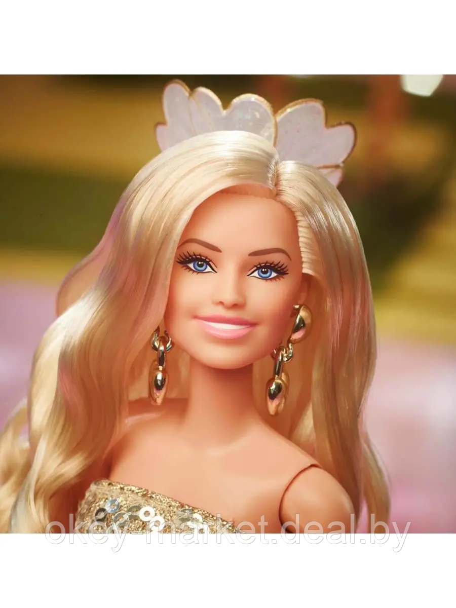 Кукла Barbie The Movie в золотом комбинезоне HPJ99 - фото 6 - id-p224505778