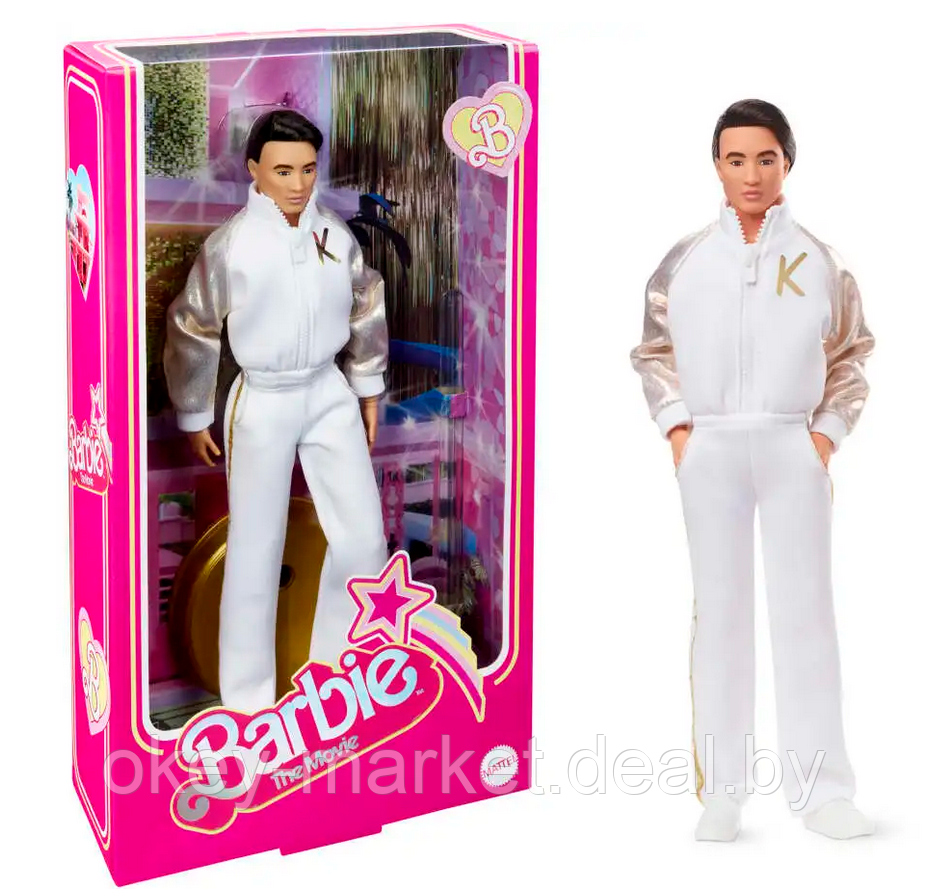 Кукла Barbie The Movie Кен в бело-золотом костюме HPK04 - фото 1 - id-p224505799