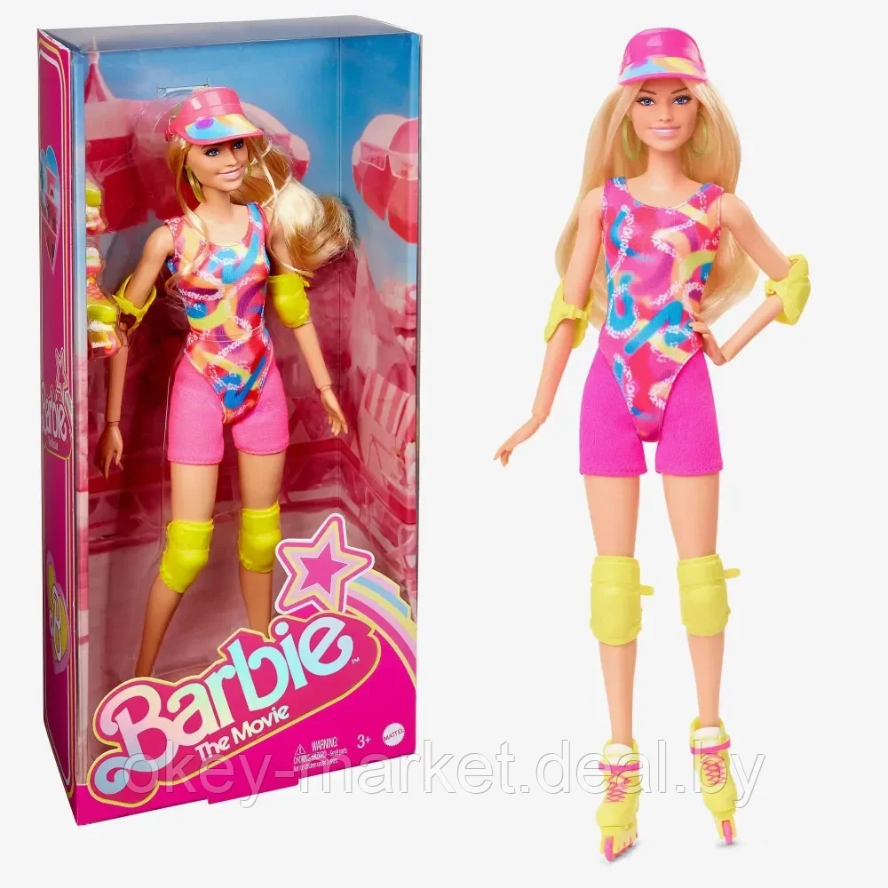Кукла Barbie The Movie Кино - Марго Робби на роликовых коньках HRB04 - фото 1 - id-p224505824