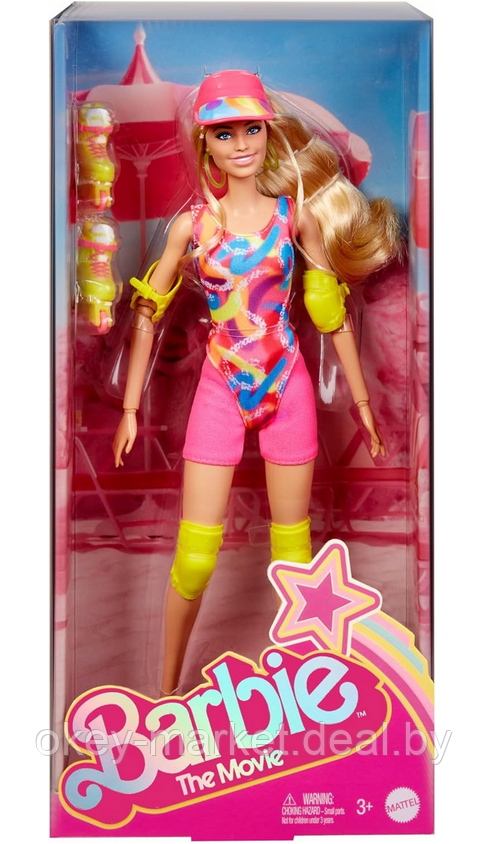 Кукла Barbie The Movie Кино - Марго Робби на роликовых коньках HRB04 - фото 10 - id-p224505824