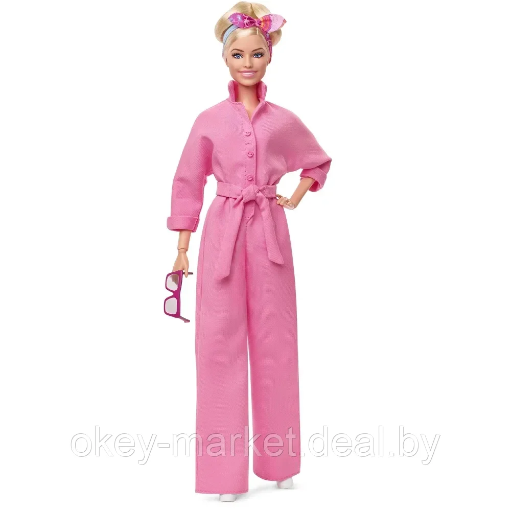Кукла Barbie The Movie Марго Робби в розовом костюме HRF29 - фото 2 - id-p224505833