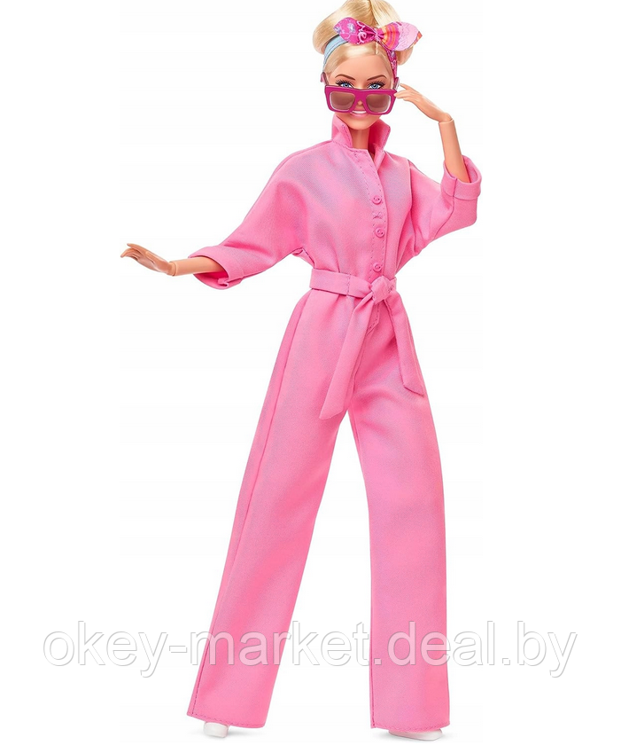 Кукла Barbie The Movie Марго Робби в розовом костюме HRF29 - фото 3 - id-p224505833