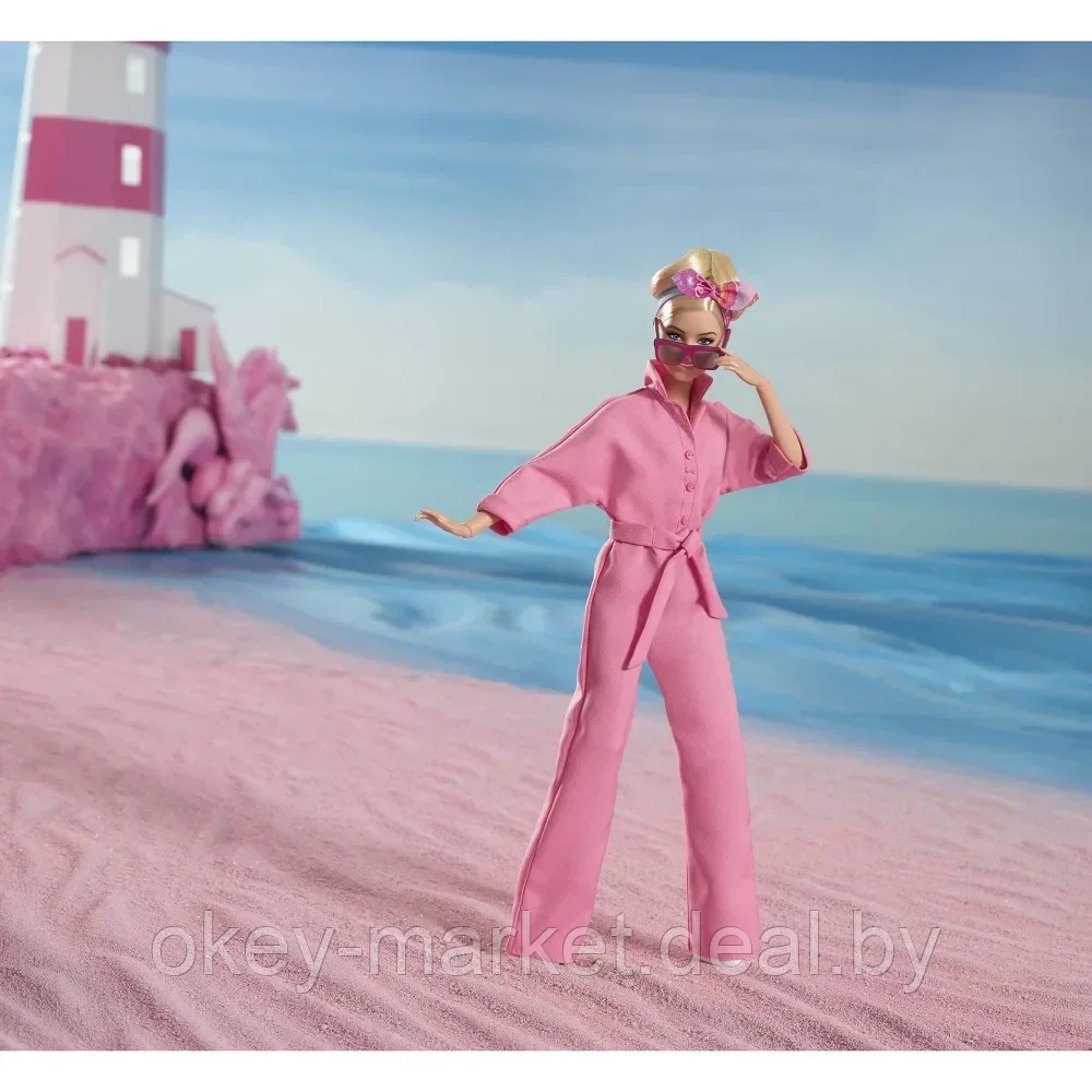 Кукла Barbie The Movie Марго Робби в розовом костюме HRF29 - фото 6 - id-p224505833