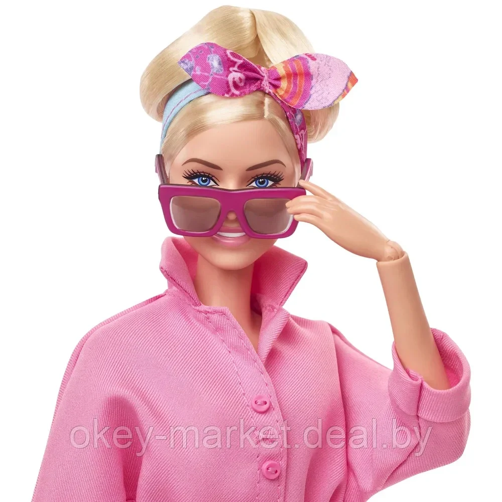 Кукла Barbie The Movie Марго Робби в розовом костюме HRF29 - фото 7 - id-p224505833