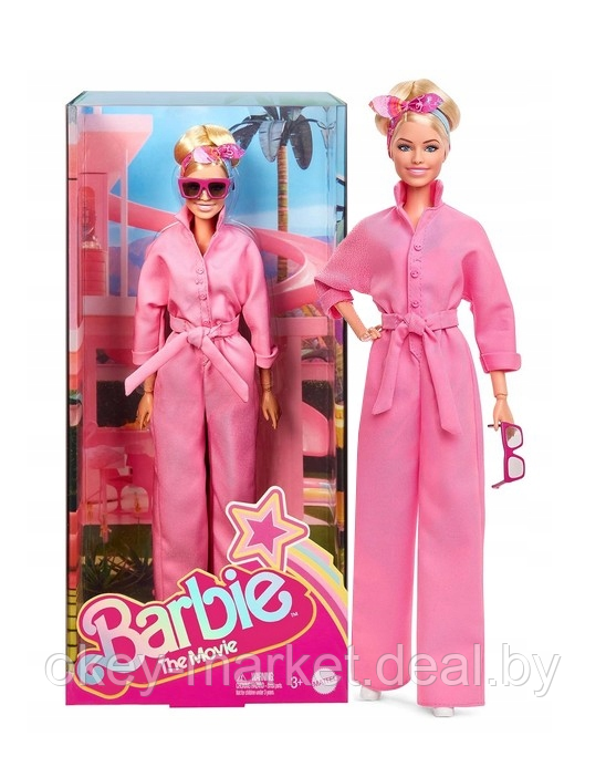 Кукла Barbie The Movie Марго Робби в розовом костюме HRF29 - фото 10 - id-p224505833