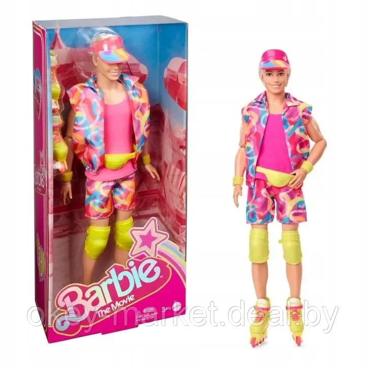 Кукла Barbie The Movie Кен на роликовых коньках HRF28 - фото 1 - id-p224505890
