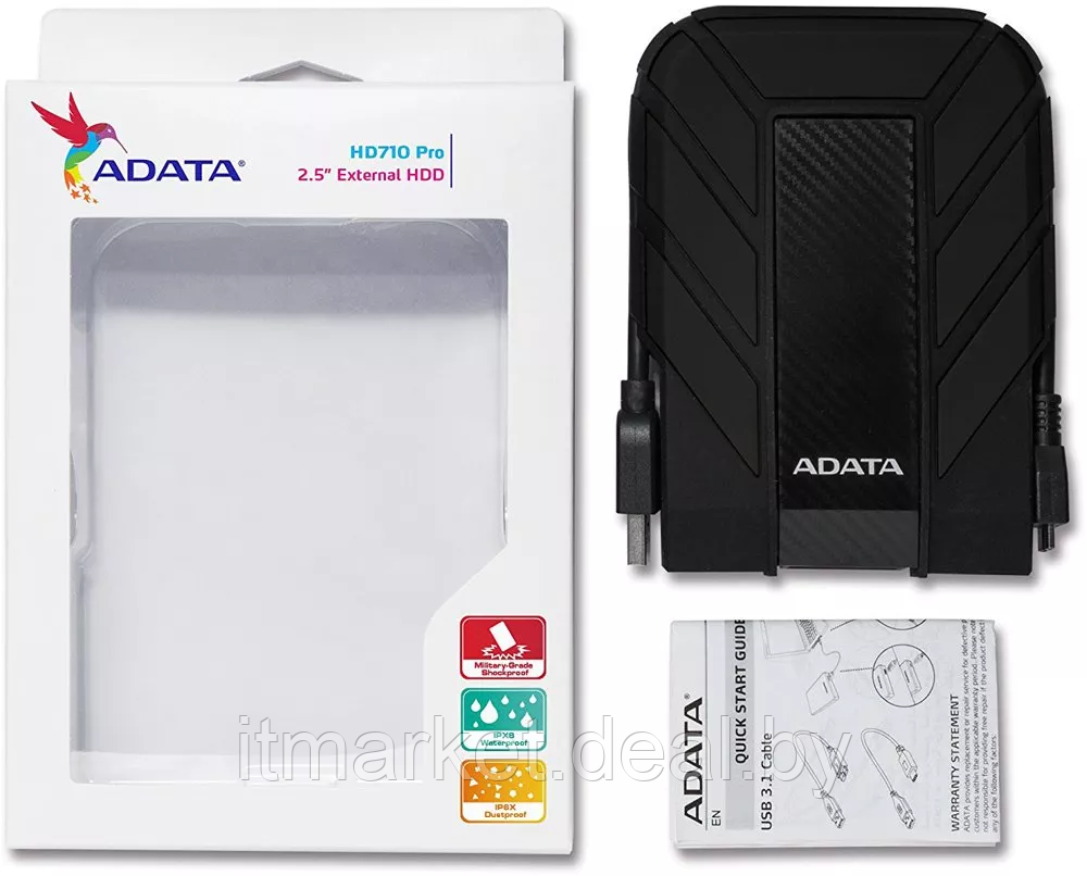 Внешний жесткий диск 1Tb A-Data DashDrive Durable HD710 Pro (AHD710P-1TU31-CBK) - фото 5 - id-p224507582