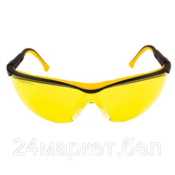 Очки защитные (поликарбонат, желтые, покрытие super, мягкий носоупор, регулировка дужек) (MSG-402) - фото 1 - id-p224508570