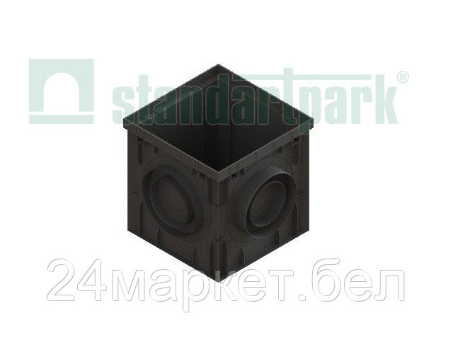 Дождеприемник PolyMax Basic ДП-30.30 пластиковый черный (Стандартпарк)