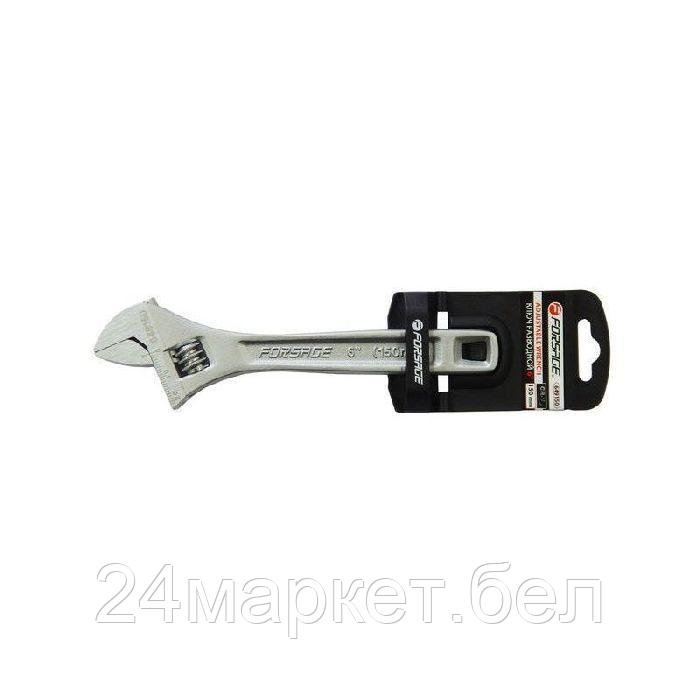 FORSAGE Ключ разводной Profi CRV 10"-250мм (захват 0-30мм), на пластиковом держателе Forsage F-649250 - фото 1 - id-p224508174
