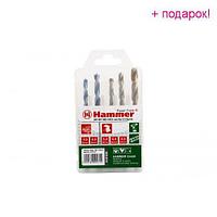 Hammer 37081 Набор сверл Hammer Flex 202-913 DR set No13 HEX (5pcs) 5-8mm металл\дерево, 5шт. Hammer 202-913