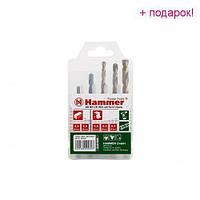 Hammer 37075 Набор сверл Hammer Flex 202-912 DR set No12 HEX (5pcs) 5-8mm металл\камень, 5шт. Hammer 202-912