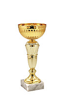 Кубок на мраморной подставке , высота 24 см, чаша 10 см арт. 393-240-100