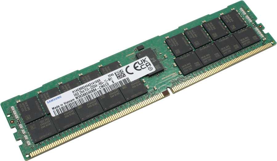 Модуль памяти Original SAMSUNG M393A8G40BB4-CWE DDR4 RDIMM 64Gb PC4-25600 ECC Registered - фото 1 - id-p212703694