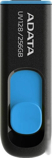USB Flash A-Data DashDrive UV128 256GB (черный/синий) - фото 1 - id-p224511013