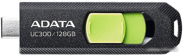 USB Flash ADATA UC300 128GB (черный/зеленый) - фото 1 - id-p224511020