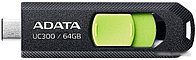 USB Flash ADATA UC300 64GB (черный/зеленый)