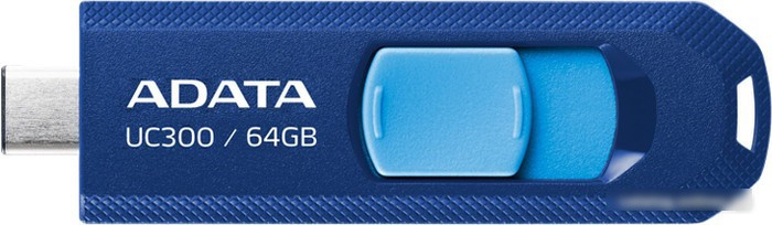 USB Flash ADATA UC300 64GB (синий/голубой) - фото 1 - id-p224511025