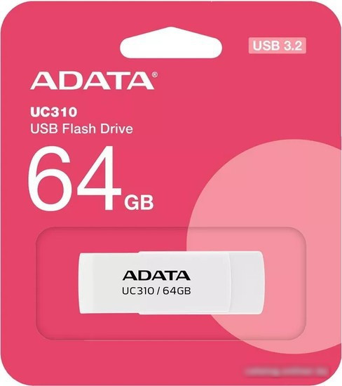 USB Flash ADATA UC310-64G-RWH 64GB (белый) - фото 4 - id-p224511026