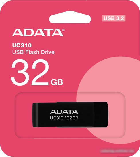 USB Flash ADATA UC310-32G-RBK 32GB (черный) - фото 4 - id-p224511029