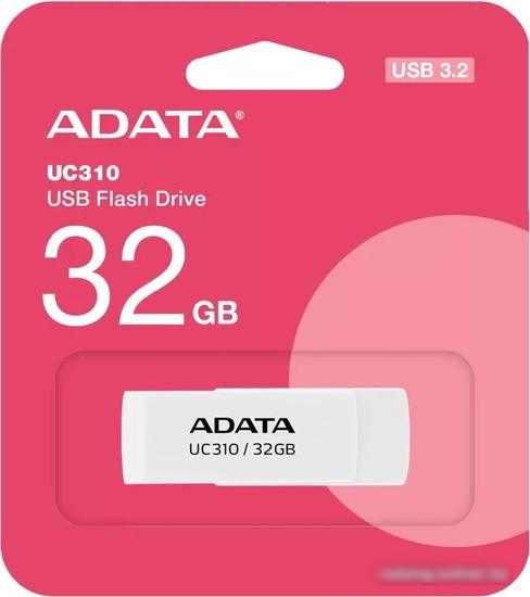 USB Flash ADATA UC310-32G-RWH 32GB (белый) - фото 4 - id-p224511030