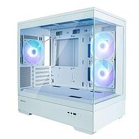 Корпус ZALMAN P30 White, MATX, WHITE, WINDOW, 2x3.5", 3x2.5", 1xUSB TYPE-C, 1xUSB3.0, SIDE 2x120mm ARGB, REAR