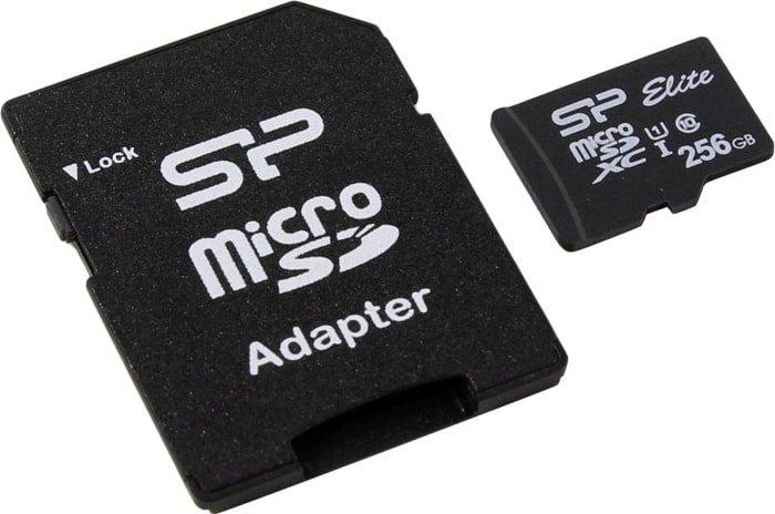 Карта памяти Silicon-Power microSDXC SP256GBSTXBU1V10SP 256GB (с адаптером) - фото 2 - id-p224511077