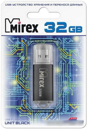 USB Flash Mirex UNIT BLACK 32GB (13600-FMUUND32) - фото 2 - id-p224510956