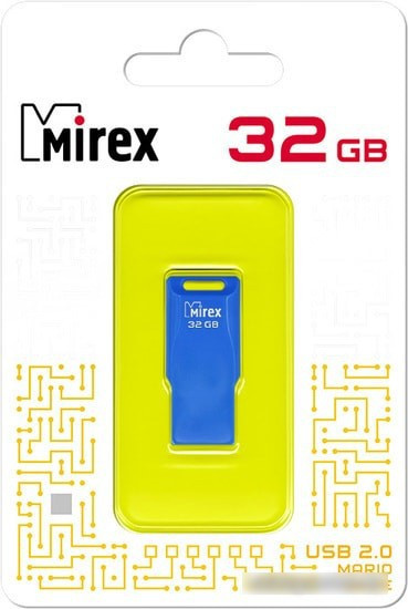 USB Flash Mirex Mario 32GB (синий) - фото 2 - id-p224510957