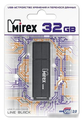 USB Flash Mirex Color Blade Line 32GB (черный) [13600-FMULBK32] - фото 3 - id-p224510962