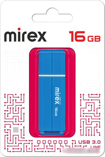 USB Flash Mirex Color Blade Line 3.0 16GB 13600-FM3LBU16 - фото 1 - id-p224510971