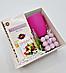 “Розовый” подарочный набор: кружка софт-тач, свеча Бабл и шоколад, фото 3