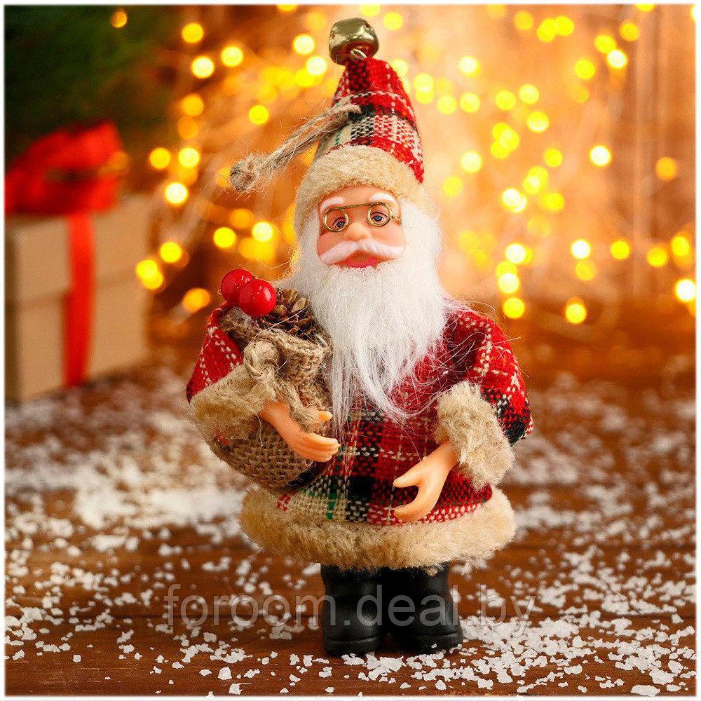 Фигура декоративная "Дед Мороз в клетчатой шубке" (d)10x(h)14см Зимнее Волшебство 3555378 - фото 1 - id-p224511807