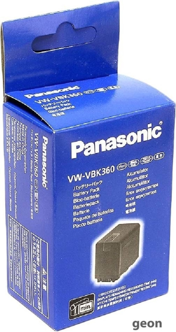 Аккумулятор Panasonic VW-VBK360 - фото 3 - id-p224512246