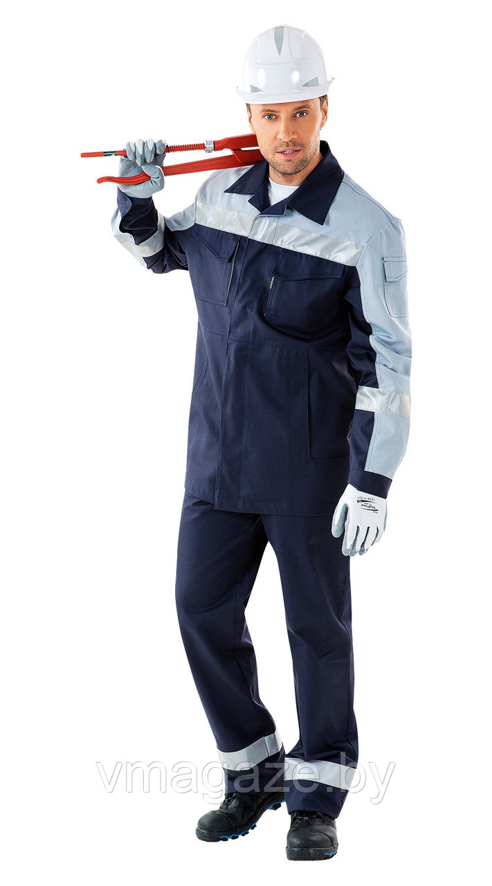 Куртка рабочая Спец-Антистат (цвет темно-синий) - фото 1 - id-p224513524