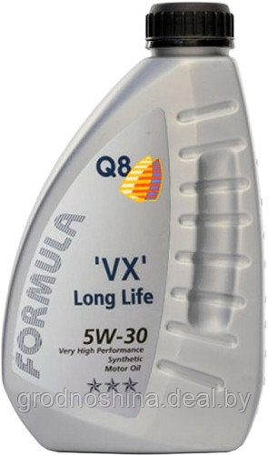 Q8 5W30 VX Long Life (1л.) Моторное масло синтетическое - фото 1 - id-p224513913