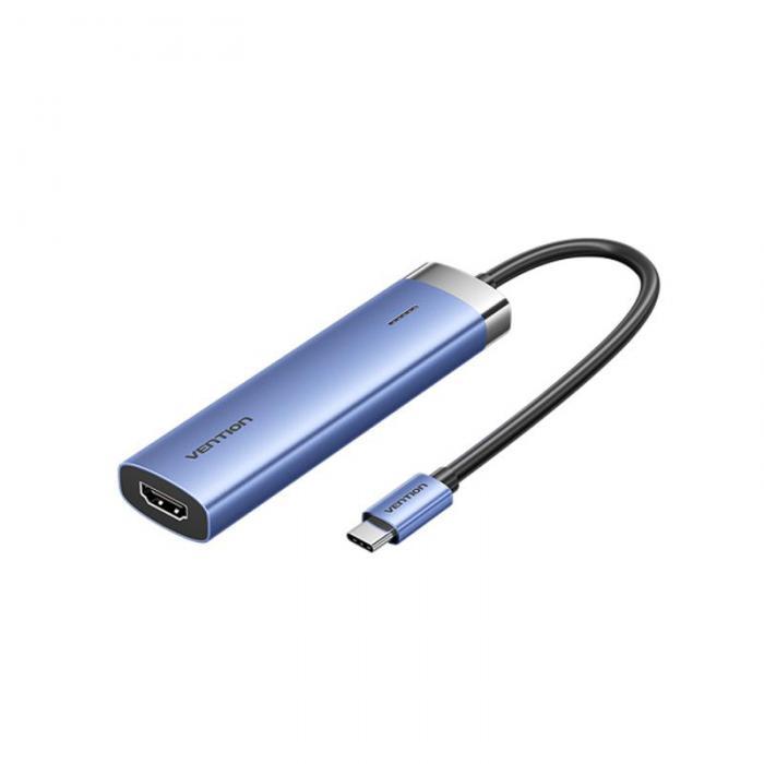 Хаб USB Vention USB Type-C 5-in-1 TGESB - фото 1 - id-p224514296