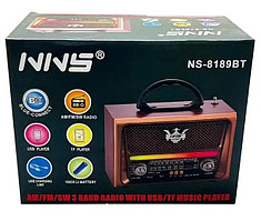 Ретро Радиоприемник NNS NS-8189BT USB Bluetooth FM/AM/SW USB MicroSD