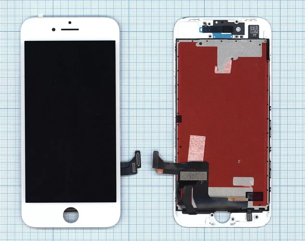 Дисплей (экран в сборе) для телефона Apple iPhone 8 (AAA), белый - фото 1 - id-p224515496