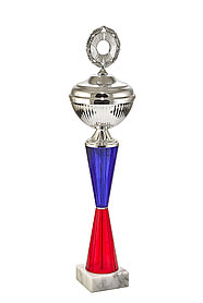 Кубок на мраморной подставке с крышкой  , высота 44 см, чаша 10 см арт. 701-320-100 КС100