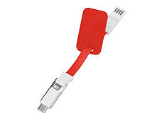 Зарядный кабель 3-в-1 Charge-it, красный, фото 2