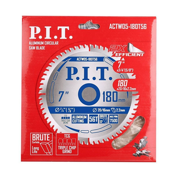 Диск пильный по алюминию P.I.T. 180x20/16x1,6 мм 56T
