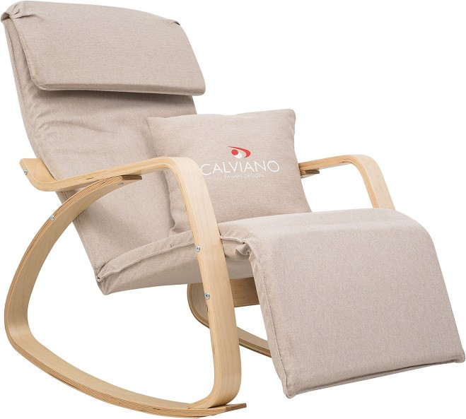 Кресло-качалка Calviano Comfort 1 светло-бежевое - фото 1 - id-p224516270