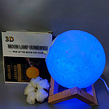 Увлажнитель (аромадиффузор) воздухаUSB MOON LAMP Humidifier 3D с функцией ночника880ml, фото 2