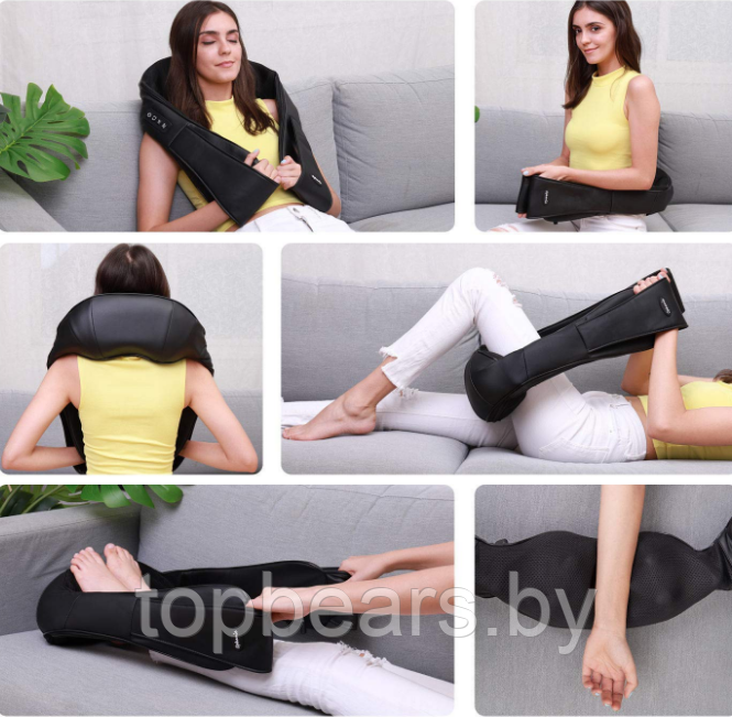 Массажер шейный инфракрасный Massager of Neck Kneading - фото 4 - id-p219502113