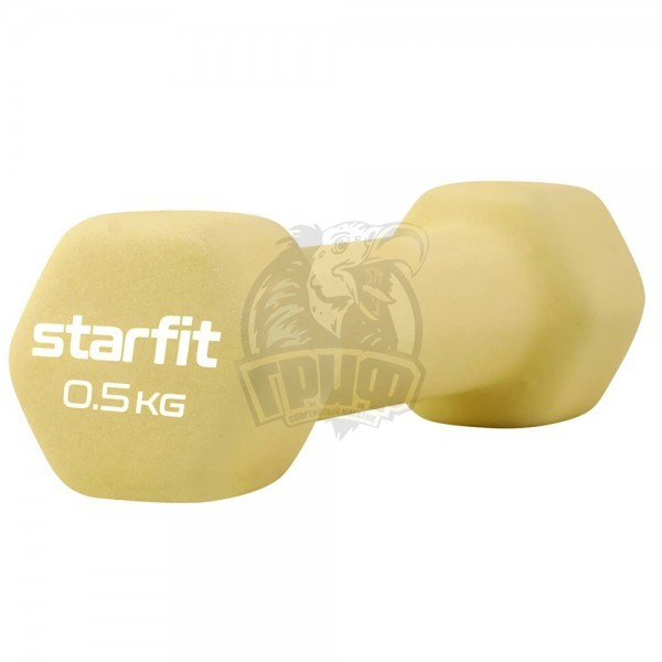 Гантели неопреновые Starfit 0.5 кг (пара) (арт. DB-201-0,5-YP) - фото 1 - id-p224515567