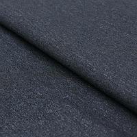 Ткань костюмная джинс, гладкокрашенный, хлопок, стрейч, ширина 150 см, цвет чёрный