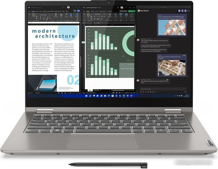 Ноутбук 2-в-1 Lenovo ThinkBook 14s Yoga G3 IRU 21JG0007RU - фото 2 - id-p224520073